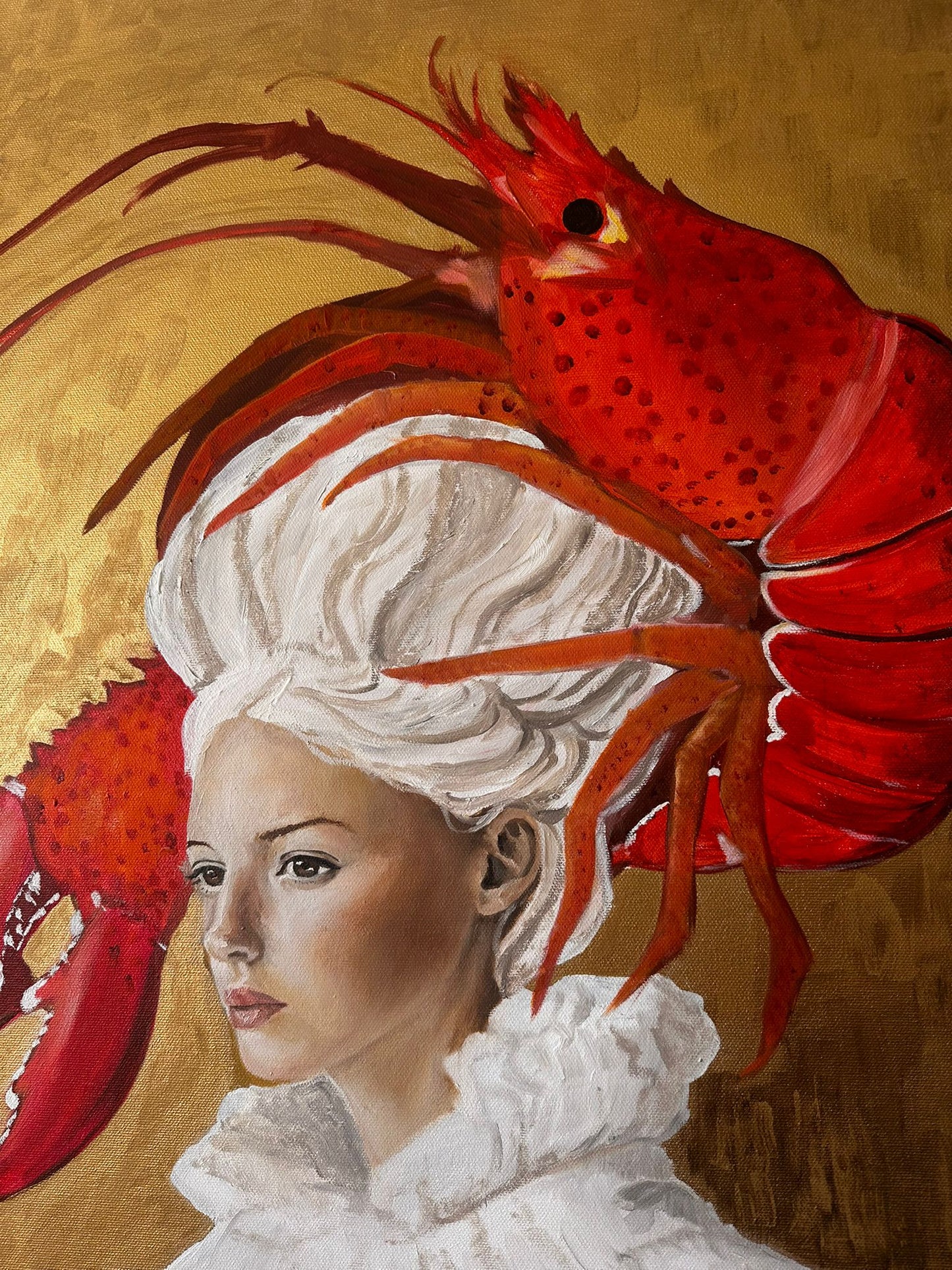 "Omar dans ma tête" 80x80 cm huile sur toile