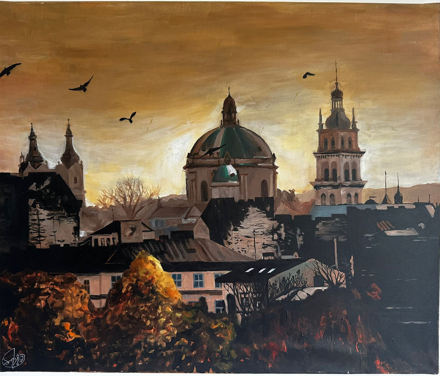 "My Lviv" - "Мій Львів", 55x46 cm,oil, canvas